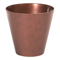 TUBUS CORTEN 12L. flower pot dimensions (mm) 300x300x280 copper color