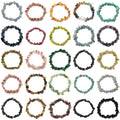 Colored Stone Bracelets Natural Gemstone Chip Bead Bracelets Wholesale Rose Quartz Citrine Amethyst