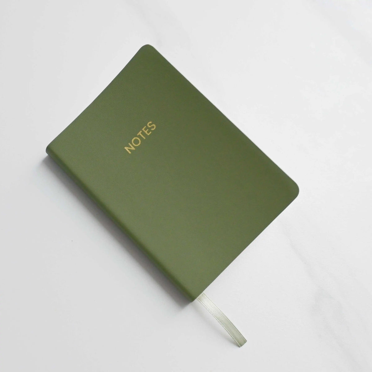 Green Mini Portable PU Leather Journal Notebook Custom Gold Foil Logo Diary Writing Pads Stationary School Supplies 100 Sheets MegaBDM