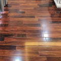 Glossy U groove 8mm HDF AC3 AC4 Click Wooden Laminated Flooring Pisos Laminados