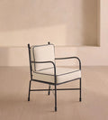 Disen Furniture Comfortable Fawn Outdoor Dining Chair with Stainless Steel Frame for Garden Use Paito Chair Waterproof