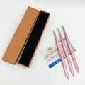 Best Selling 45 Degree Isolation Stainless Steel Tweezers Pink Color Eyelash Extension Tweezers with Box Packaging
