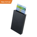Automatic Pop-up Credit Card Box Metal Aluminum Card Box Anti-theft Brush Anti Magnetic RFID Card Case Tarjetero