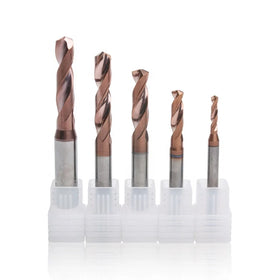 HRC58 Coated Tungsten Steel Drill Bit CNC Carbide Twist Drill for Alloy Drilling