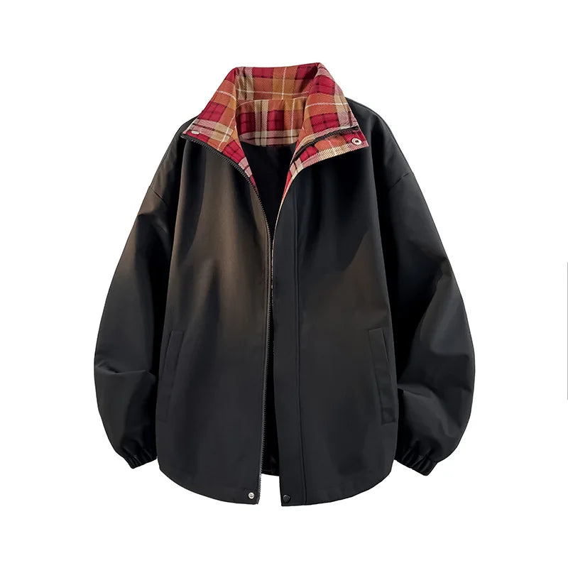 OEM custom logo embroidery printed design  new retro casual jacket couple fashion versatile jacket