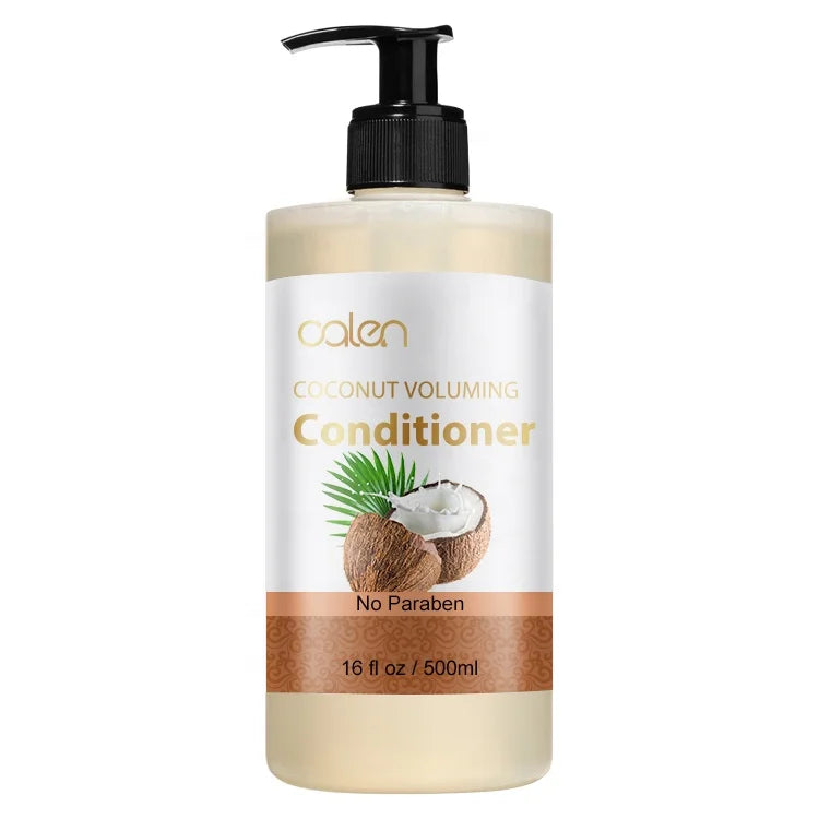 Moisturizing Smoothing Anti-Frizz Coconut Conditioner Strength Voluming Curly Hair Care for All Hair Types Nourishing Refreshing