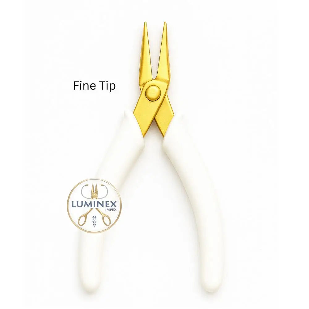 White Color High Quality Stainless Steel Needle Nose Pliers for DIY Silver Gold Wire Drawing
