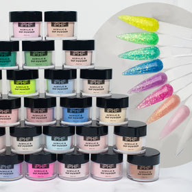 9 Colors Acrylic Powder for Nails Pigmented Easy to Use Acrylic Nail Powder Set for Beginners Nail Extension Carving Home DIY