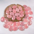 Hongzhuo Wholesale Natural Crystal Rose Quartz Gemstone Semi-precious Oval Stone for Decoration