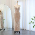 Jancember SZ185 Sexy Feather Spaghetti Strap Mermaid Evening Party Prom Dresses