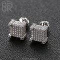VVS Moissanite Cluster Earrings Men Hot Sale Wholesale Bling Iced Out Thick Gold Plated Hoop 925 Silver Fine Jewelry