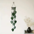 Boho Macrame Leaf Wall Hanging Decor | Handmade Woven Leaf Tapestry for Bedroom Living Room Nursery & Home Decoration