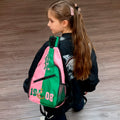 Pink and Green AKAA Sorority Backpack Women's Chest Sling Bag Sorority Women's Chest Crossbody Backpack for Sports