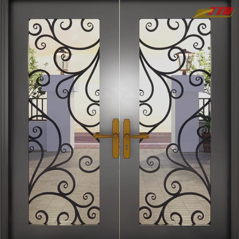 Discover Artistic Iron Entrance Doors for Homes  Durable Decorative Main Doors That Reflect Luxury and Timeless Design