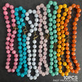New Arrival Custom Rainbow Bead Jewelry Colorful Natural Stone Necklace Chunky Gemstone Toggle Clasp Women Gift for Boutiques MegaBDM