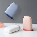 Bathroom Toilet Waterproof Carrier Holder Bar Circle Round Silicone Vel Casetravel Soap Case