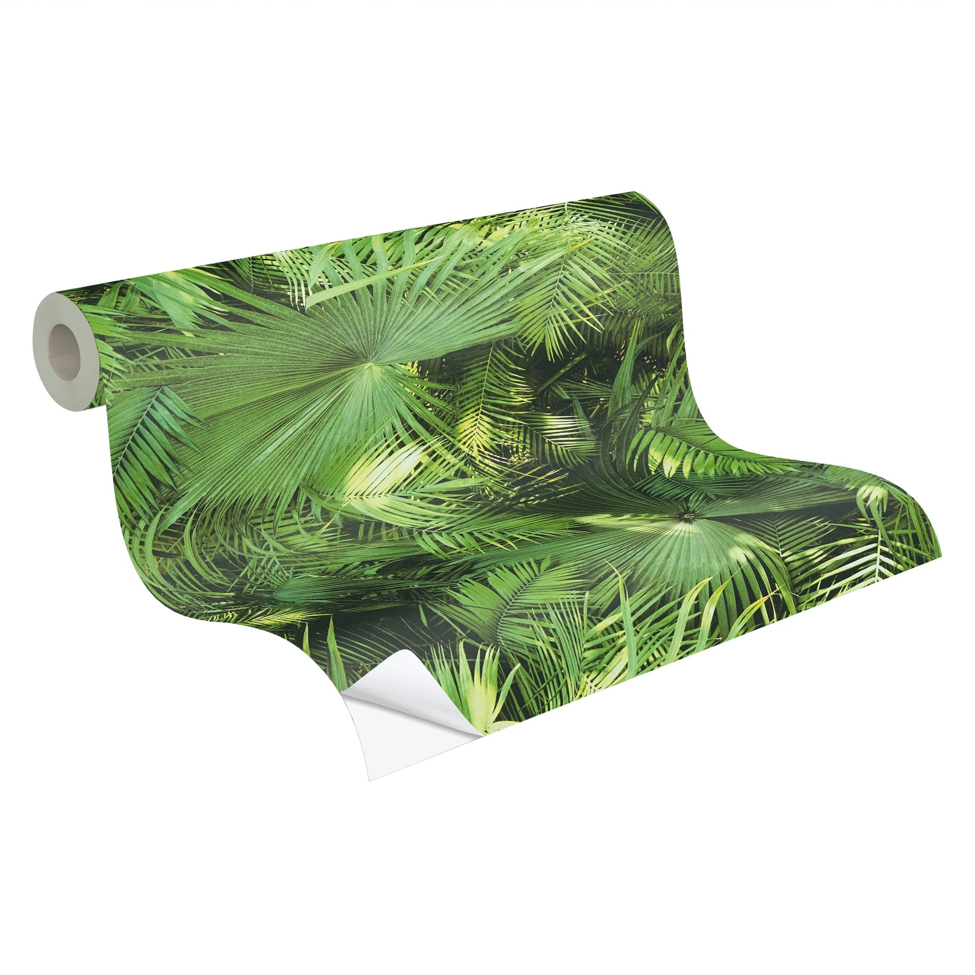 Made Germany-Peel Stick Self Adhesive Non Woven Wallpaper Jungle Leaves Green Film Highly Wash-Resistant Kitchen Use 840 X 053