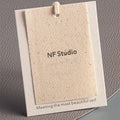 Factory Custom Brand Tag Logo Hang Tags Eco-Friendly Canvas Material Cotton Printed Logo Garment String Hangtags for Clothes