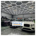 Factory Direct Sale 6500K Office Hanging Linear Lights Hexagon Ceiling Light