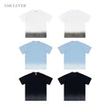 Trendy Streetwear Cotton Tee 250GSM Gradient Spray Dye Washed Vintage Loose Drop Shoulder Vintage T-shirt