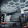 Hot Sale Multi Size Honeycomb LED Decorative Light Workshop Lighting PC Cover Design Modern Style for Industrial Decoration