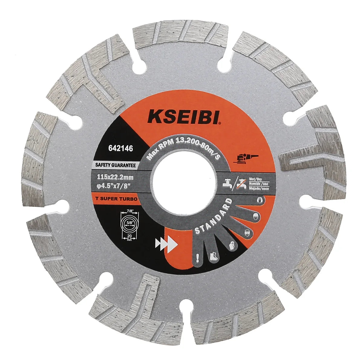 KSEIBI High Quality Sintered Diamond Discs /T Supper Turbo for Hard Cutting