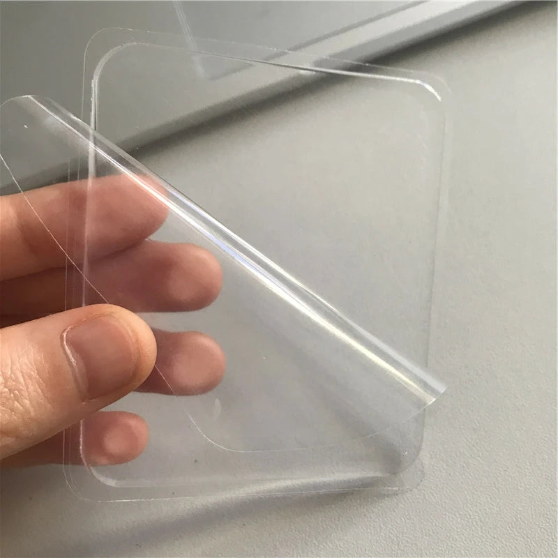 Double Sided Tape Clear Sticky Gel Pad Washable Traceless Mounting Removable Sticky Gel Adhesive Anti Slip Pads Transparent