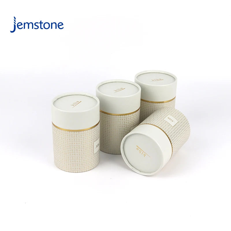 Custom Eco-friendly Kraft Food Tea Coffee Candle Paper Tube Cosmetic Perfume Cylinder Box Packaging Cardboard Tube for Clothing