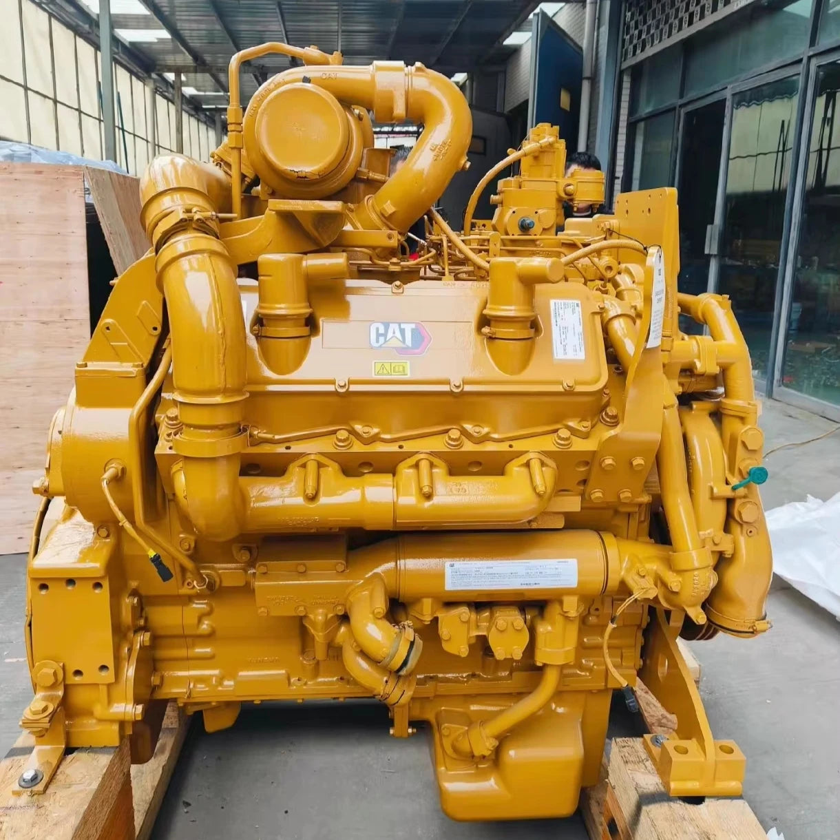 3408 D9R Marine Engine Assembly Industrial Machinery Crankshaft Cylinder Body