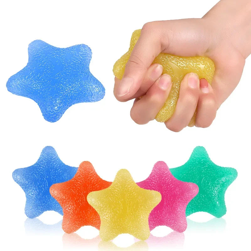Star-Shaped Grip Strength Ball - Hand Exercise Trainer for Finger Flexibility Hand Strength and Elasticity Training