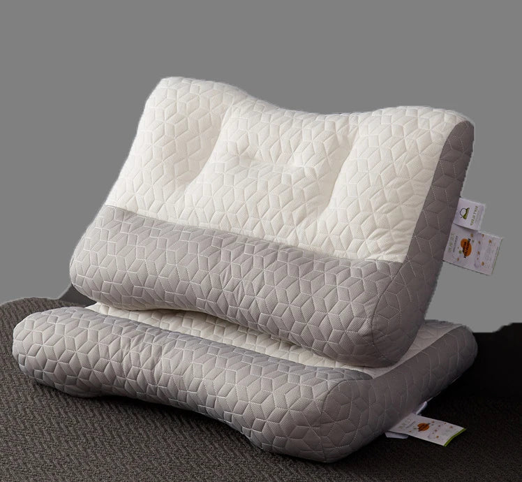 New Design Durable Healthy Sleep Support Neck Pillow Curve Neck Protection Bed Pillow Flexible Support Deep Sleep