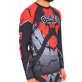 Custom Mens Plus Size Rash Guard Shirt UPF 50+ Long Sleeve Surfing Swimwear MMA BJJ Jiu Jitsu Rashguard Top