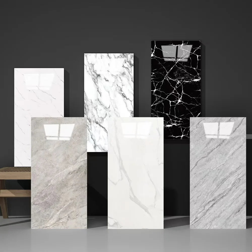 Modern 3d Pe Foam Wallpaper Roll Easy-to-clean Waterproof Gold Marble Design Wall Tile Sticker for Home Decoration