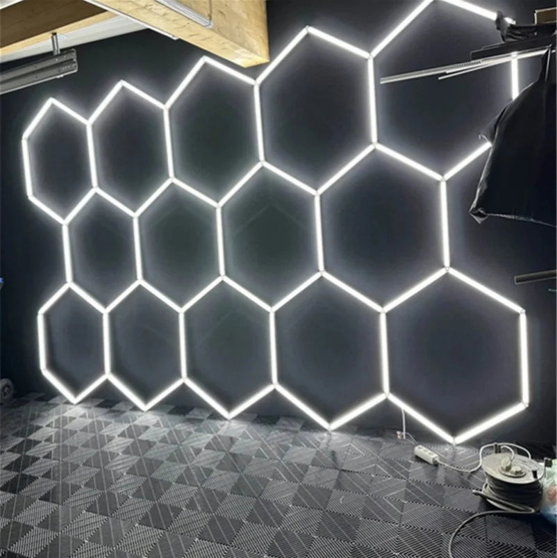 Hot Sale New Factory Design 6500K Brightness IP55 Waterproof 540W LED Ceiling Hexagonal Aluminum Housing COB Technology
