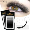 Mix-8-15mm Matte Grey Black Flat Ellipse Eyelash Extension Lasting Blooming Lashes Split Tips Premium False Mink Classic Lash