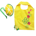 Promotional 190T Polyester Fabric Reusable Folding Cartoon Animal Pouch Shopping Bag Shoulder Strap Customized Color Logo for