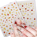 2025 New Environmentally Friendly Non-toxic Valentine's Day Nail Art Stickers Long-lasting Nail Jewelry Decals
