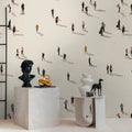 Made in Germany Photo Wallpaper Murals People Beige Coloured Non Woven Vinyl Wall Mural People Large Format Bulk - 159 x 280 m
