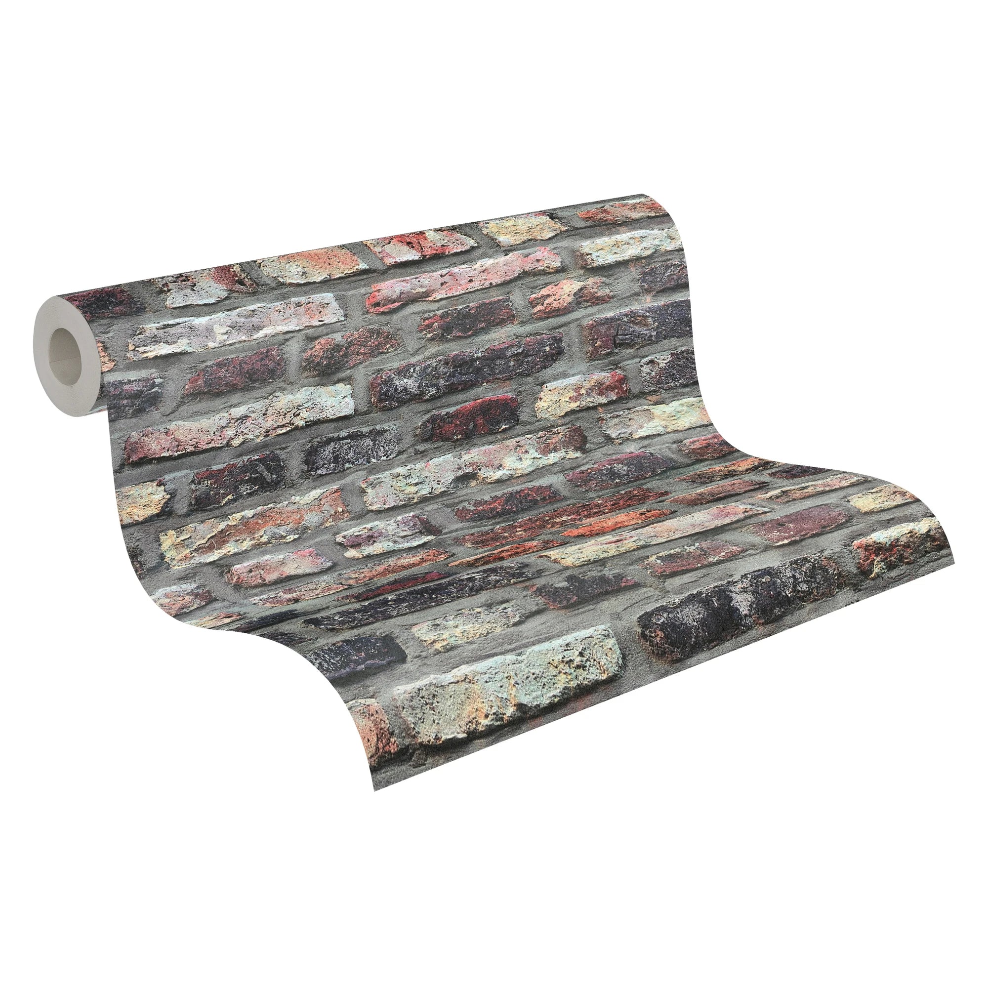 Made in Germany - Wallpaper rolls Stone Brown Grey Beige - Non Woven Vinyl - Wallpaper Stone Look for Walls - 1005 x 053 m