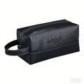 SW New Custom Pu Leather Travel Bag High Texture Portable Cosmetic Pouch Waterproof Washable Men Makeup Toiletry Bag for Travel