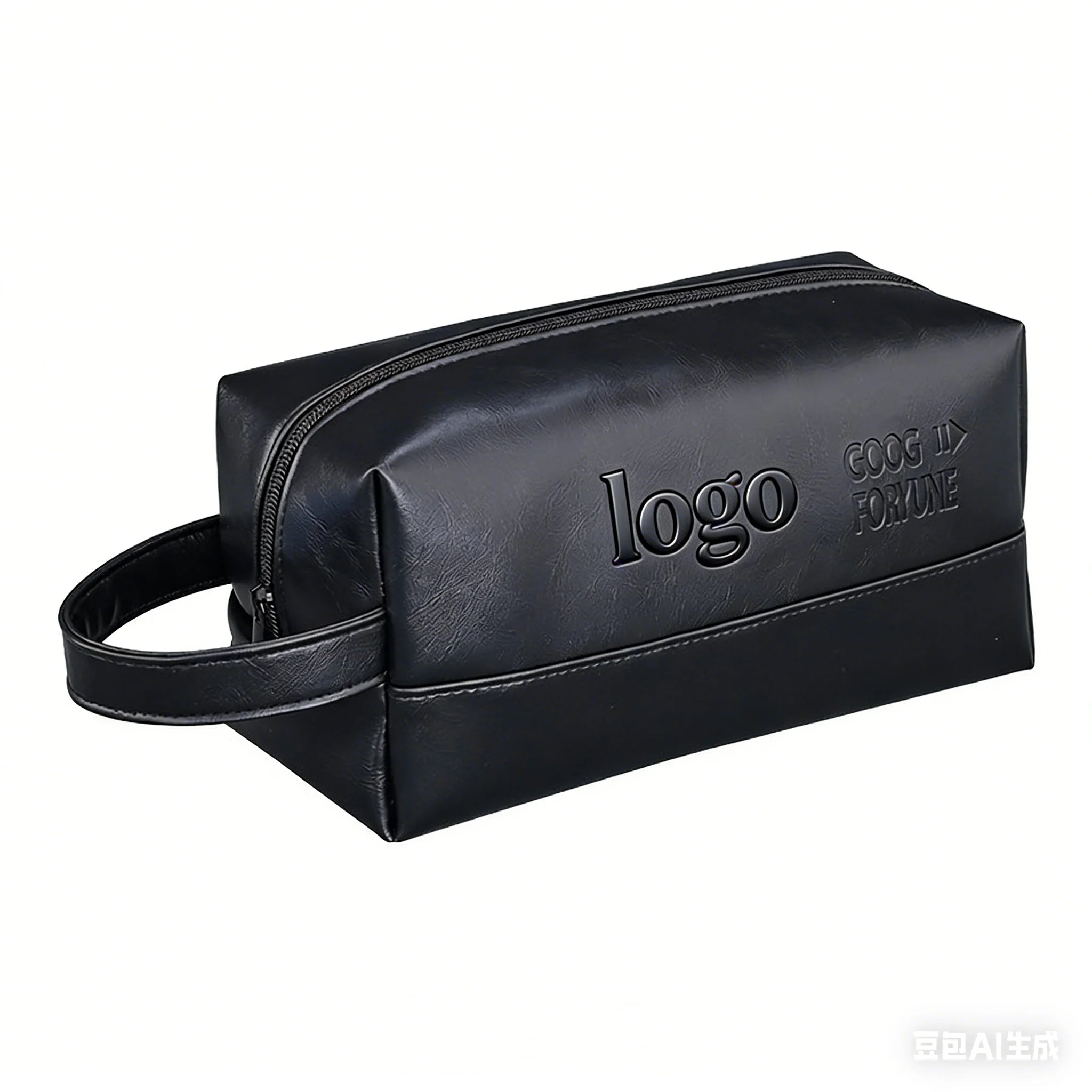 SW New Custom Pu Leather Travel Bag High Texture Portable Cosmetic Pouch Waterproof Washable Men Makeup Toiletry Bag for Travel