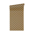 Made in Germany - Luxury Wallpaper rolls Retro Vintage Gold Brown Non Woven Vinyl Contract Wallpaper Design - 1005 x 053 m