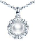 New Product 2025 Pearl Jewelry Luxury Design Shell Bead Pendant 925 Sterling Silver Pearl Necklace