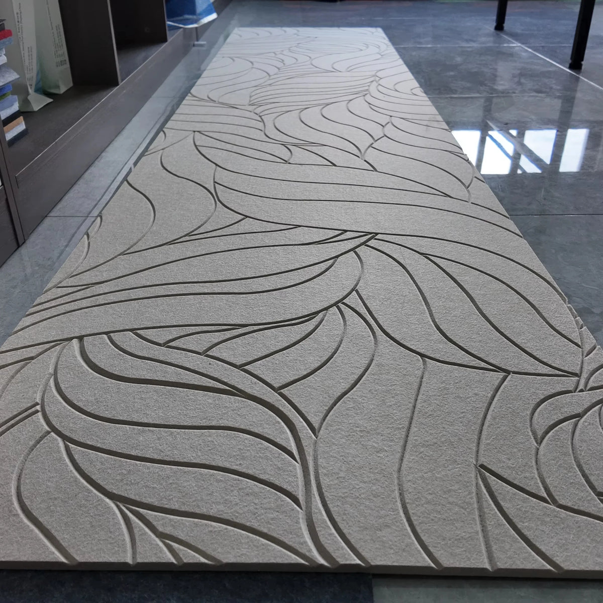 Soundproof V Grooved PET Felt Acoustic Wall Panel Beveled Polyester Felt Acoustic Panels MegaBDM