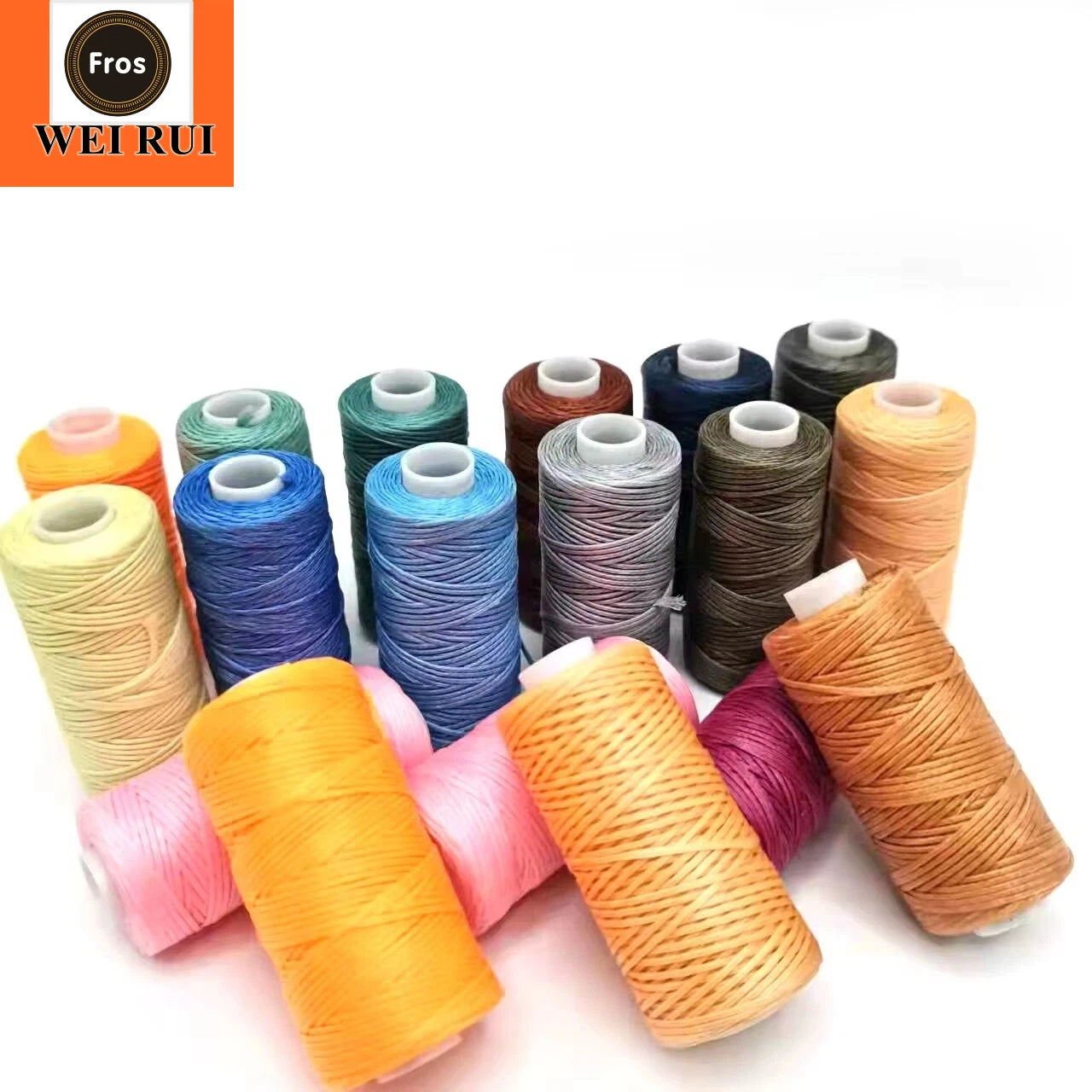 100% Polyester Wax Thread 0.8mm High Tenacity Waxed Thread for Bracelets