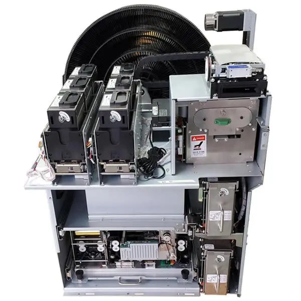 Turntable Unordered-card Personalization Dispenser with Color Printing Embossing/indenting and Tipping Functions