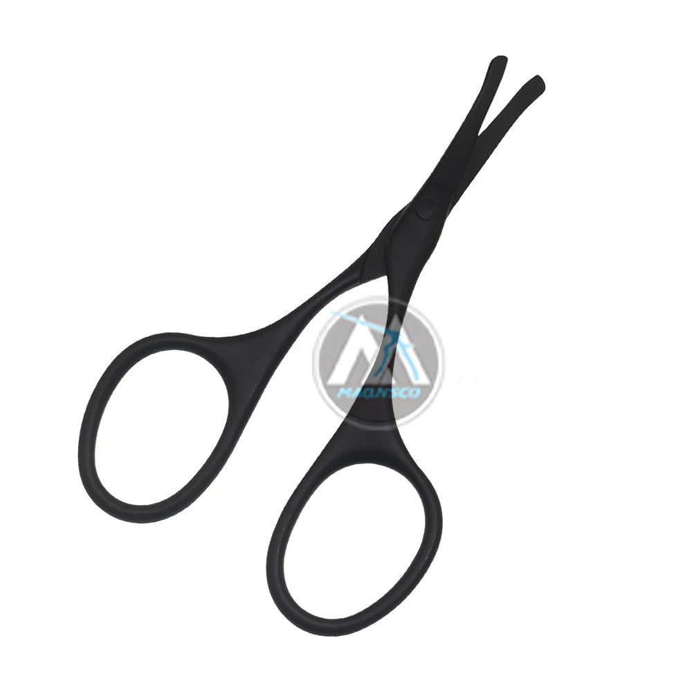 Multicolor Professional Grooming Scissors for Personal Care Facial Hair Removal and Ear Nose Eyebrow Trimming Stainless Steel