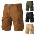 OEM Men Custom Pattern Style With Single Buttons Short Breathable Casual Wear Men Cargo Shorts Cargo Polyester Shorts