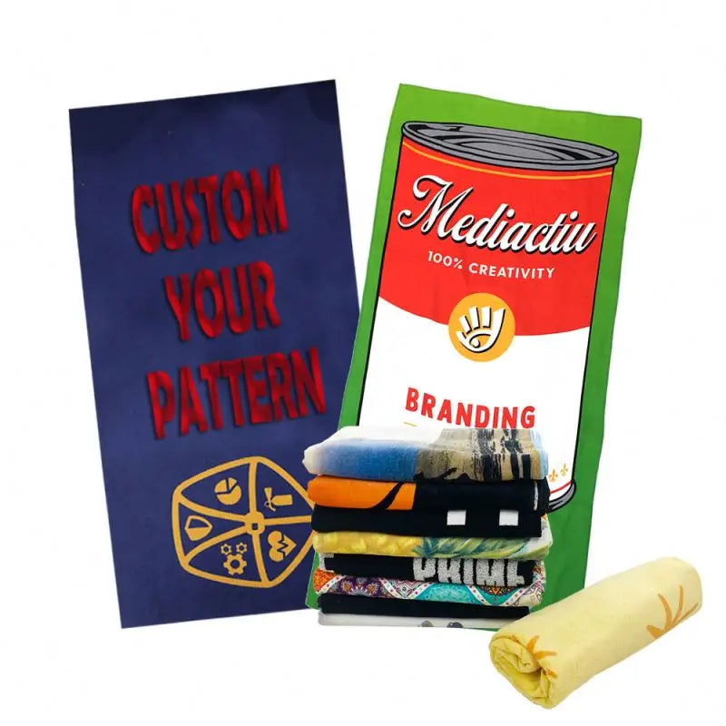 For Sale Personalized Custom Beach Towels Water Absorption Sand Free Beach Towel Printed Beach Towels