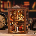 Custom Miniature Diy House Library Themed Kit Assembled Puzzle DIY Model Diy Miniature Wooden House for Educational Toy MegaBDM